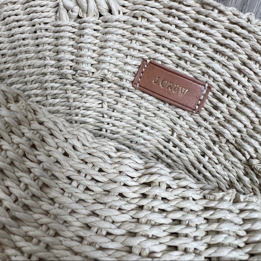 J.Crew Round Straw Crossover Bag NWT - Picture 11 of 12